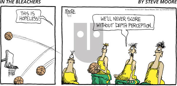 In the Bleachers on Sunday March 13, 2011 Comic Strip