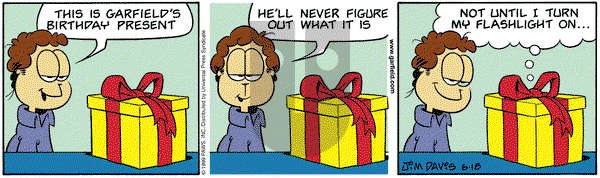 Garfield - Friday June 18, 1999 Comic Strip