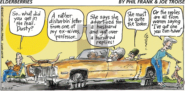 The Elderberries on Sunday July 3, 2005 Comic Strip