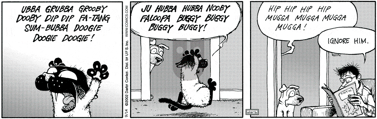 Get Fuzzy - Saturday September 14, 2002 Comic Strip