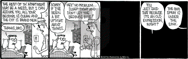 Monty on Saturday December 22, 2007 Comic Strip