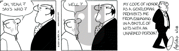 The Born Loser on Thursday June 28, 2001 Comic Strip