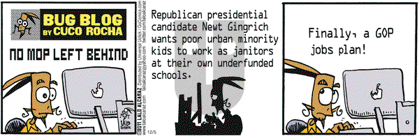 La Cucaracha on Monday December 5, 2011 Comic Strip