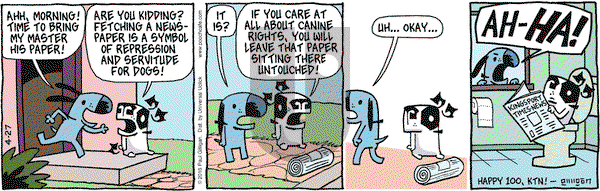 Pooch Cafe on Wednesday April 27, 2016 Comic Strip