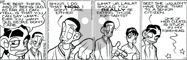 Maintaining on Saturday January 5, 2008 Comic Strip