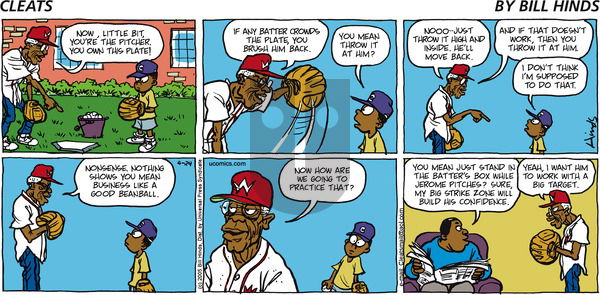 Cleats on Sunday April 24, 2005 Comic Strip