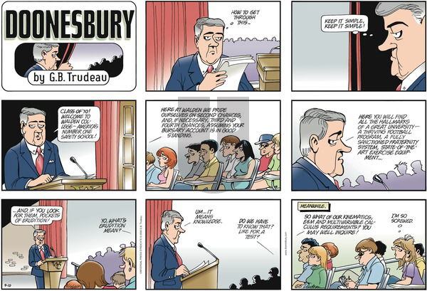 Doonesbury on Sunday September 10, 2006 Comic Strip
