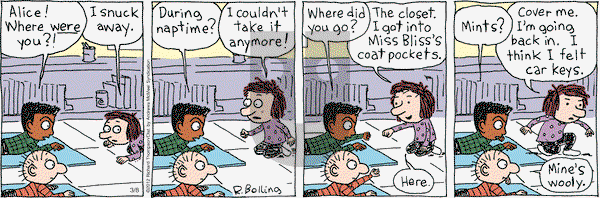 Cul de Sac on Wednesday March 8, 2017 Comic Strip