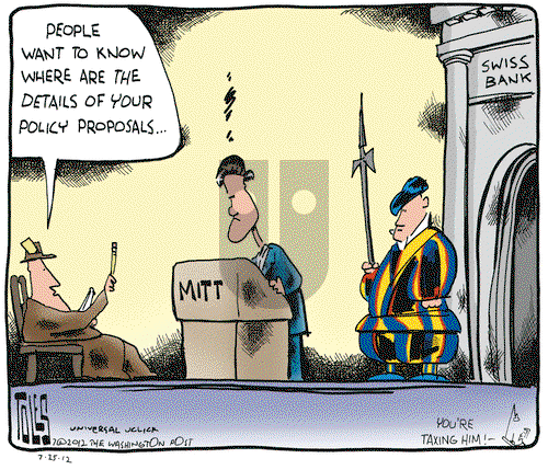 Tom Toles on Wednesday July 25, 2012 Comic Strip
