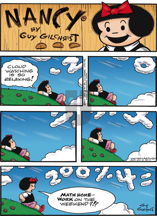 Nancy on Sunday November 2, 2014 Comic Strip