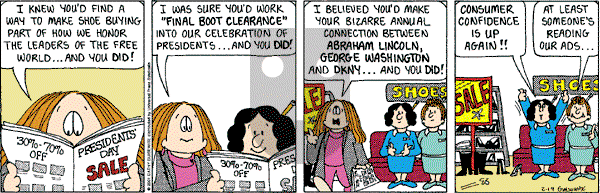 Cathy Classics - Monday February 20, 2012 Comic Strip