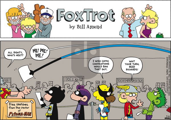 FoxTrot on Sunday July 14, 2013 Comic Strip