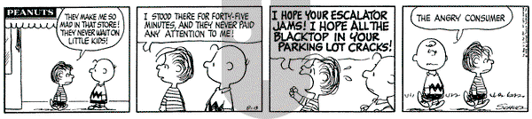 Peanuts on Thursday August 13, 1970 Comic Strip