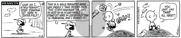 Peanuts on Thursday April 9, 1970 Comic Strip