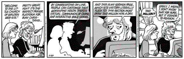 Doonesbury on Wednesday November 27, 1996 Comic Strip