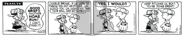 Peanuts on Monday May 18, 1953 Comic Strip