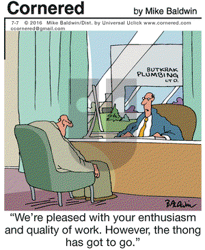 Cornered on Thursday July 7, 2016 Comic Strip