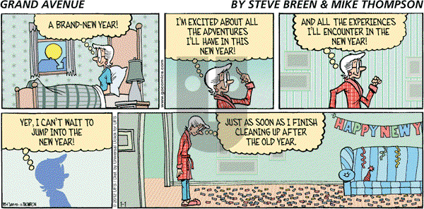 Grand Avenue - Sunday January 1, 2012 Comic Strip