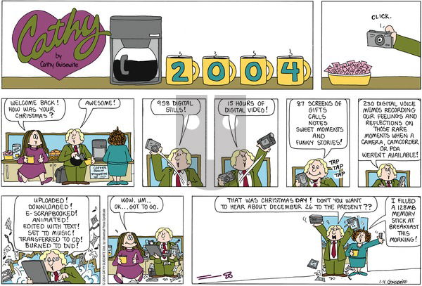 Cathy Classics on Sunday January 4, 2004 Comic Strip