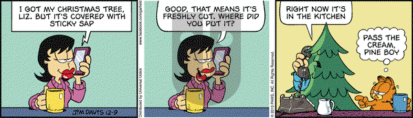 Garfield on Monday December 9, 2013 Comic Strip