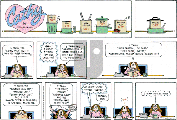 Cathy Classics - Sunday March 16, 2008 Comic Strip