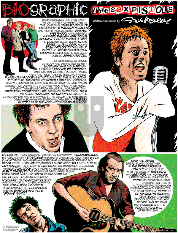Biographic on Sunday November 4, 2007 Comic Strip