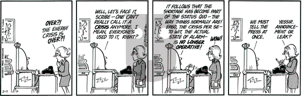 Doonesbury - Monday February 11, 1974 Comic Strip