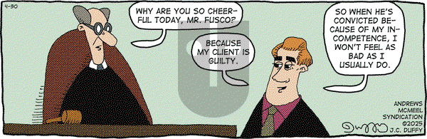 The Fusco Brothers on Wednesday April 30, 2025 Comic Strip