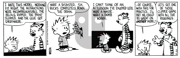 Calvin and Hobbes on Saturday April 23, 1988 Comic Strip