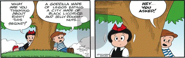 Nancy on Monday July 17, 2017 Comic Strip
