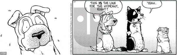 Get Fuzzy on Wednesday February 7, 2001 Comic Strip