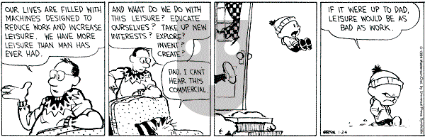 Calvin and Hobbes - Monday January 24, 1994 Comic Strip