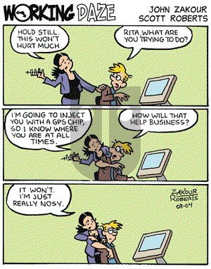Working Daze on Monday August 4, 2008 Comic Strip