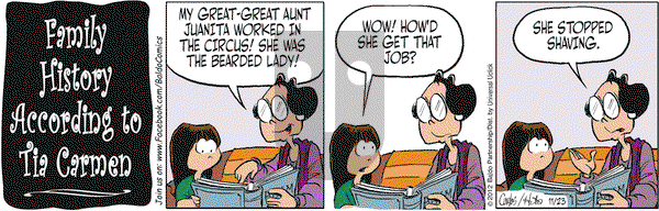 Baldo on Friday November 23, 2012 Comic Strip