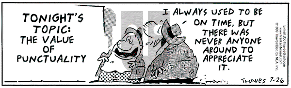 Frank and Ernest on Monday August 30, 1999 Comic Strip
