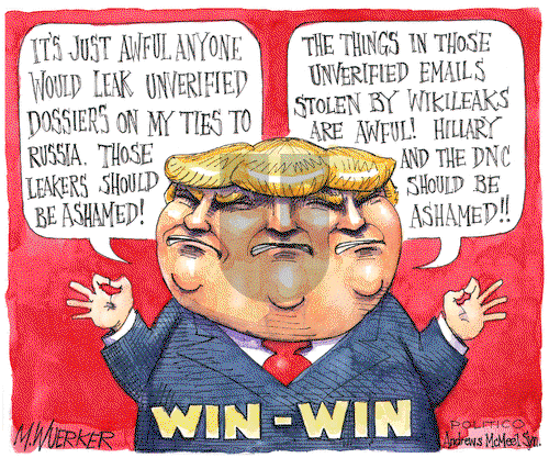 Matt Wuerker on Friday January 13, 2017 Comic Strip