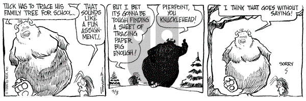 The Grizzwells on Wednesday February 3, 1999 Comic Strip