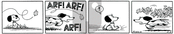 Peanuts on Tuesday November 2, 1954 Comic Strip