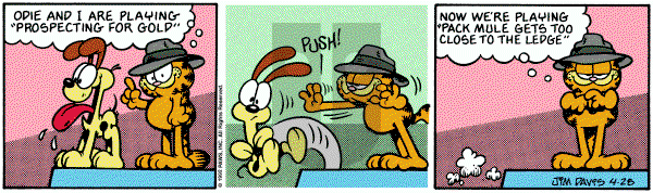 Garfield on Sunday January 17, 1993 Comic Strip