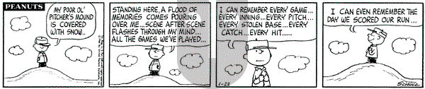 Peanuts on Saturday January 22, 1966 Comic Strip