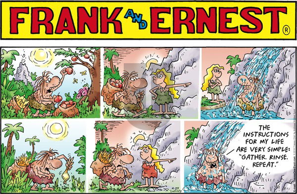 Frank and Ernest on Sunday April 29, 2018 Comic Strip