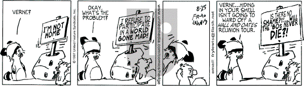 Over the Hedge on Monday August 25, 1997 Comic Strip