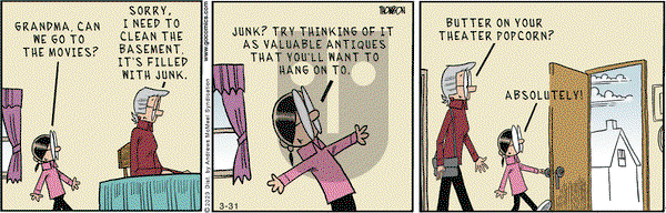 Grand Avenue on Friday March 31, 2023 Comic Strip