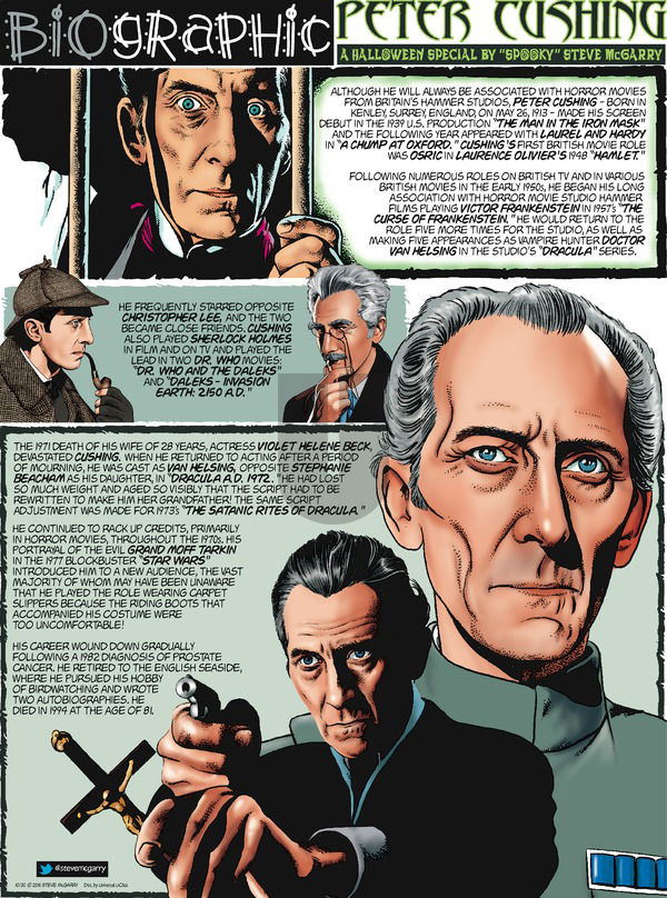 Biographic on Sunday October 30, 2016 Comic Strip