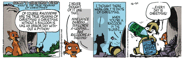 Over the Hedge on Thursday December 21, 2006 Comic Strip