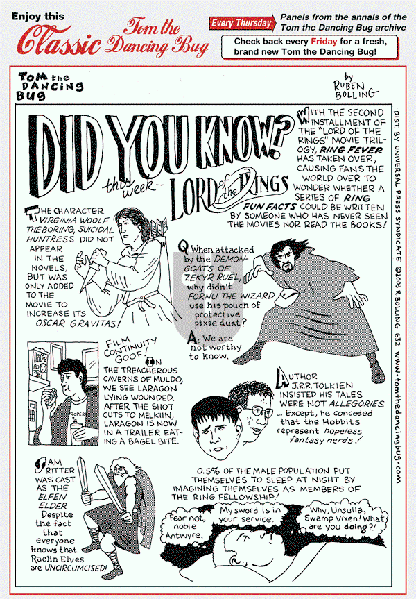 Tom the Dancing Bug on Thursday September 13, 2012 Comic Strip
