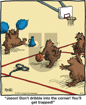 In the Bleachers on Wednesday March 7, 2001 Comic Strip