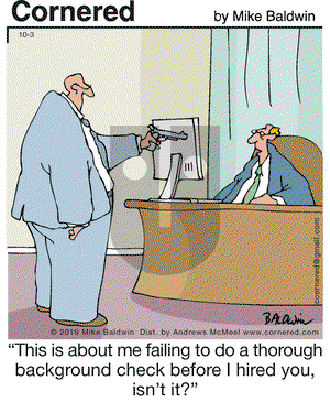Cornered on Thursday October 3, 2019 Comic Strip