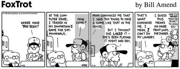 FoxTrot on Saturday December 30, 1995 Comic Strip