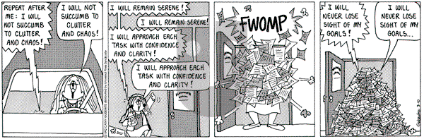 Cathy Classics on Tuesday March 10, 1992 Comic Strip